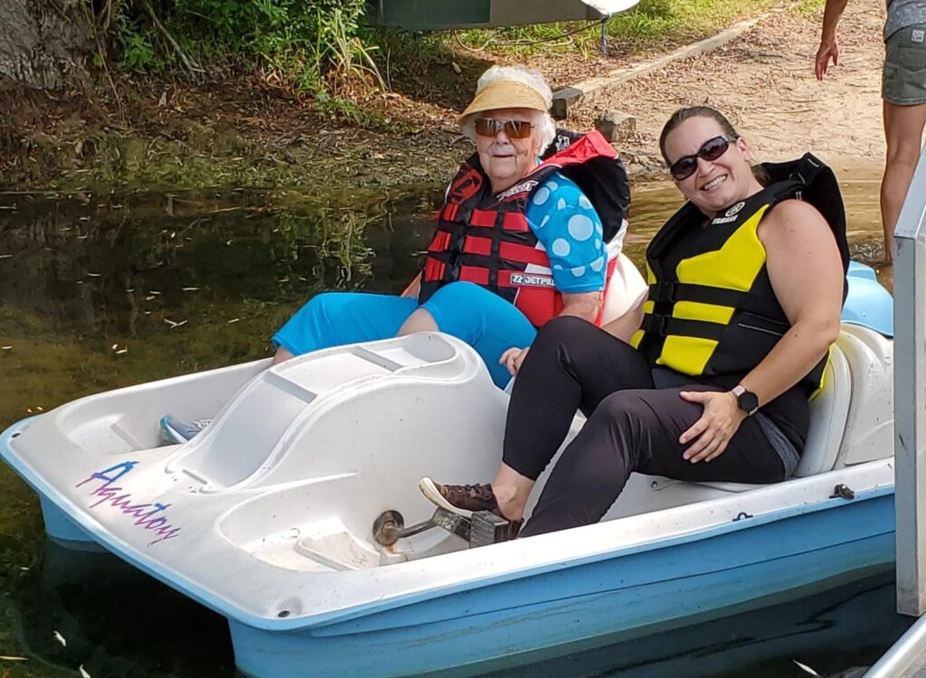 Photo of residents boating